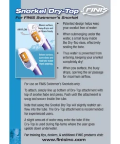 FINIS® Technical Snorkel Dry Top | Compatible With The Swimmer's Snorkel & Glide Snorkel 13 FINIS® Technical Snorkel Dry Top | Compatible With The Swimmer's Snorkel & Glide Snorkel