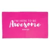 Swimshop2u.com I'm Here To Be Awesome Microfibre Towel (Pink)